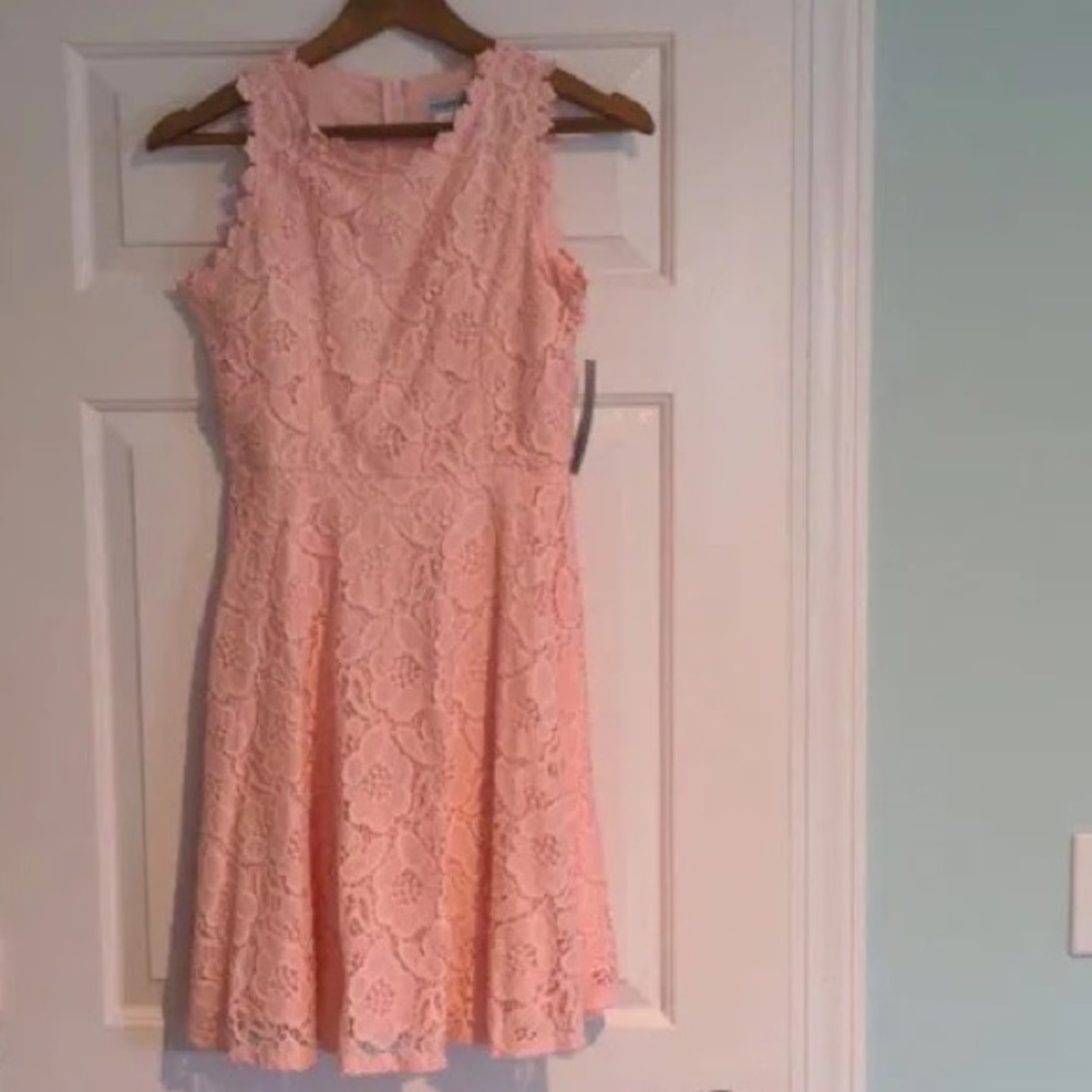 Tween Diva Pink Lace Dress Size 10 Cotillion